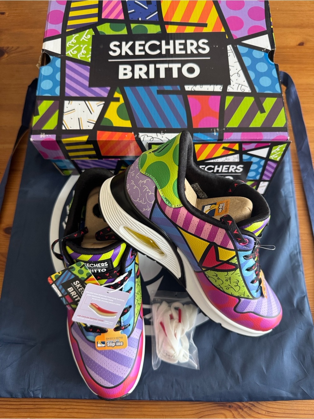 Skechers x Britto Landscape Colorful Multicolor Athletic Sneakers